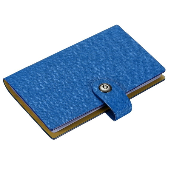 Uxcell PU Leather Business Card Holder Binder Book Organizer 300 Pockets Blue
