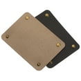 thumbnail image 1 of Uxcell PU Leather Luggage Handle Wraps with Brass Clasp, Black Dark Golden 2 Pack, 1 of 5