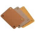 thumbnail image 1 of Uxcell PU Leather Luggage Handle Wraps with Brass Clasp, Light Brown Orange Yellow 3 Pack, 1 of 5