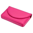 thumbnail image 1 of Uxcell PU Leather Magnetic Closure Name Cards Case Business Card Holder Rose Red, 1 of 5