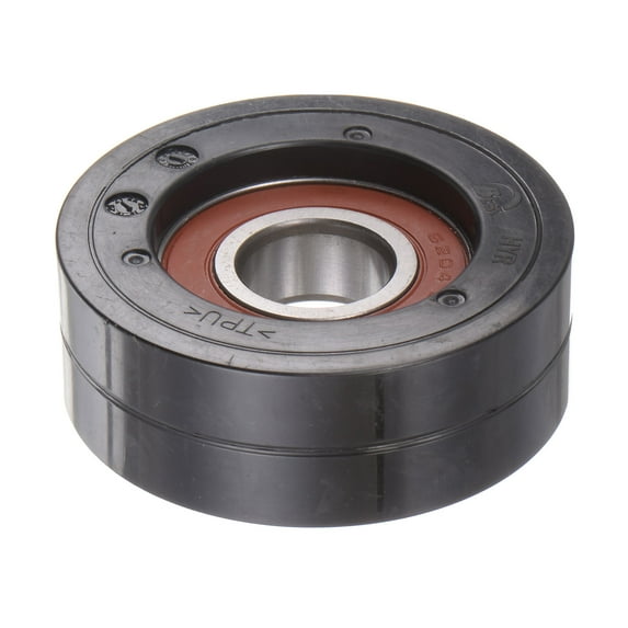 Uxcell PU Pulley Roller Bearing 20x70x25mm Polyurethane Coated Guide Wheel for Industrial, Black