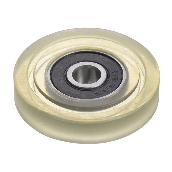 Uxcell PU Pulley Roller Bearing 6x33x7mm Polyurethane Coated Guide Wheel for Industrial, Green