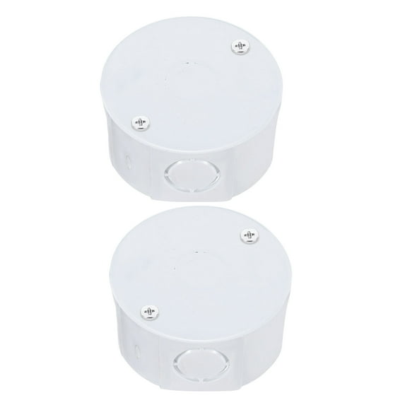 2Pcs Conduit Box Junction Box Eight Holes with Cover, M4 Screws for Hose