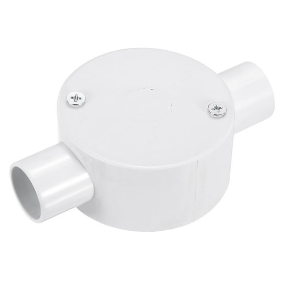 Conduit Box Junction Box 2 Way 20mm with Cover, M4 Screws for Hose