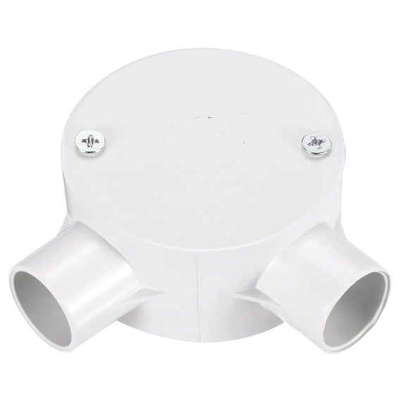 Conduit Box Junction Box 90 2 Way 20mm with Cover, M4 Screws for Hose