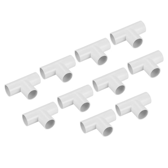 Uxcell Conduit Coupler T-Shaped Fittings Pipes Vinyl Tubing Connectors 20mm 3 Ways for Hose Electrical