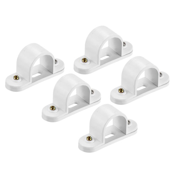 Uxcell PVC Conduit Saddle Pipe Clip 25mm Securing Conduit Hose with