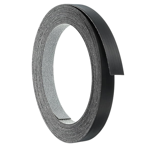 Uxcell Polyvinyl Chloride Edge Banding 3/4 inch x 33ft Self-Adhesive Edging Veneer Trim with Hot Melt Black