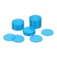 thumbnail image 1 of Uxcell PVC Game Chips 3/4 Inch for Game Playing Marker Transparent Blue Pack of 150, 1 of 4