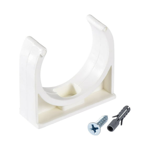 Unique Bargains Pipe Clamps Clip, for TV Trays Tubing Hose Hanger Support Pex Tubing 30Pcs 32mm