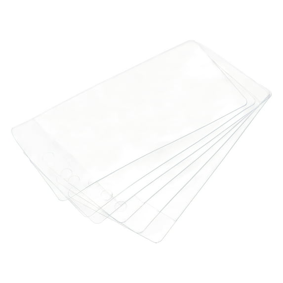 Uxcell Plastic Tags Bag,for Luggage Clothes Tags,50 x 100mm with Hole Clear 50pack
