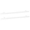 thumbnail image 1 of Uxcell Poster Hanger Rail Poster Strip Bar 45cm/18inch Clear with Clips for Poster, Map, 2 Set, 1 of 6