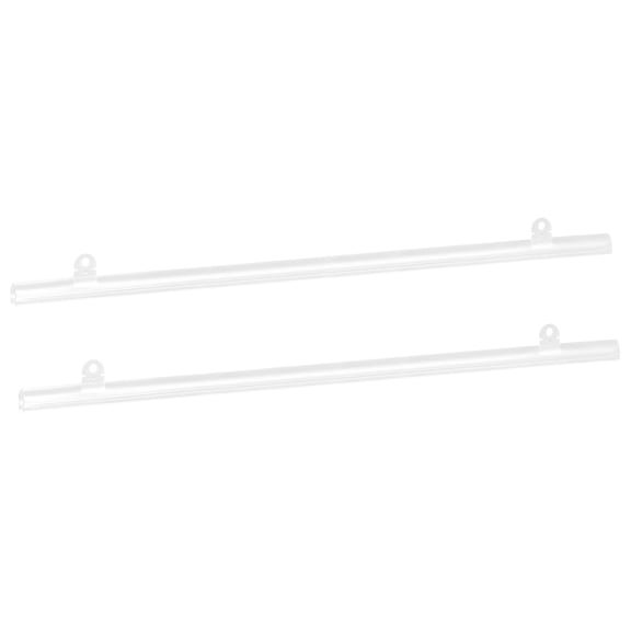 Uxcell Poster Hanger Rail Poster Strip Bar 45cm/18inch Clear with Clips for Poster, Map, 2 Set