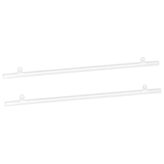 Uxcell Poster Hanger Rail Poster Strip Bar 50cm/20inch with Clips for Poster Map Clear 2 Set