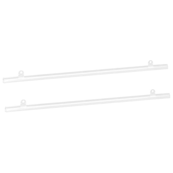 Uxcell Poster Hanger Rail Poster Strip Bar 70cm/28inch Clear with Clips for Poster, Map, 2 Set