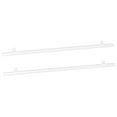 thumbnail image 1 of Uxcell Poster Hanger Rail Poster Strip Bar 86cm/34inch Clear with Clips for Poster, Map, 4 Set, 1 of 6