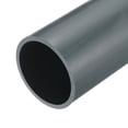 thumbnail image 1 of Uxcell Rigid Round Pipe Light Grey 2.67 x 2.99"(ID*OD) High Impact for Water Pipe Crafts Cable Sleeve, 1 of 6