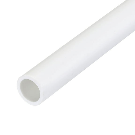 Uxcell Rigid Round Pipe White 0.24 x 0.31"(ID*OD) High Impact for Water Pipe Crafts Cable Sleeve