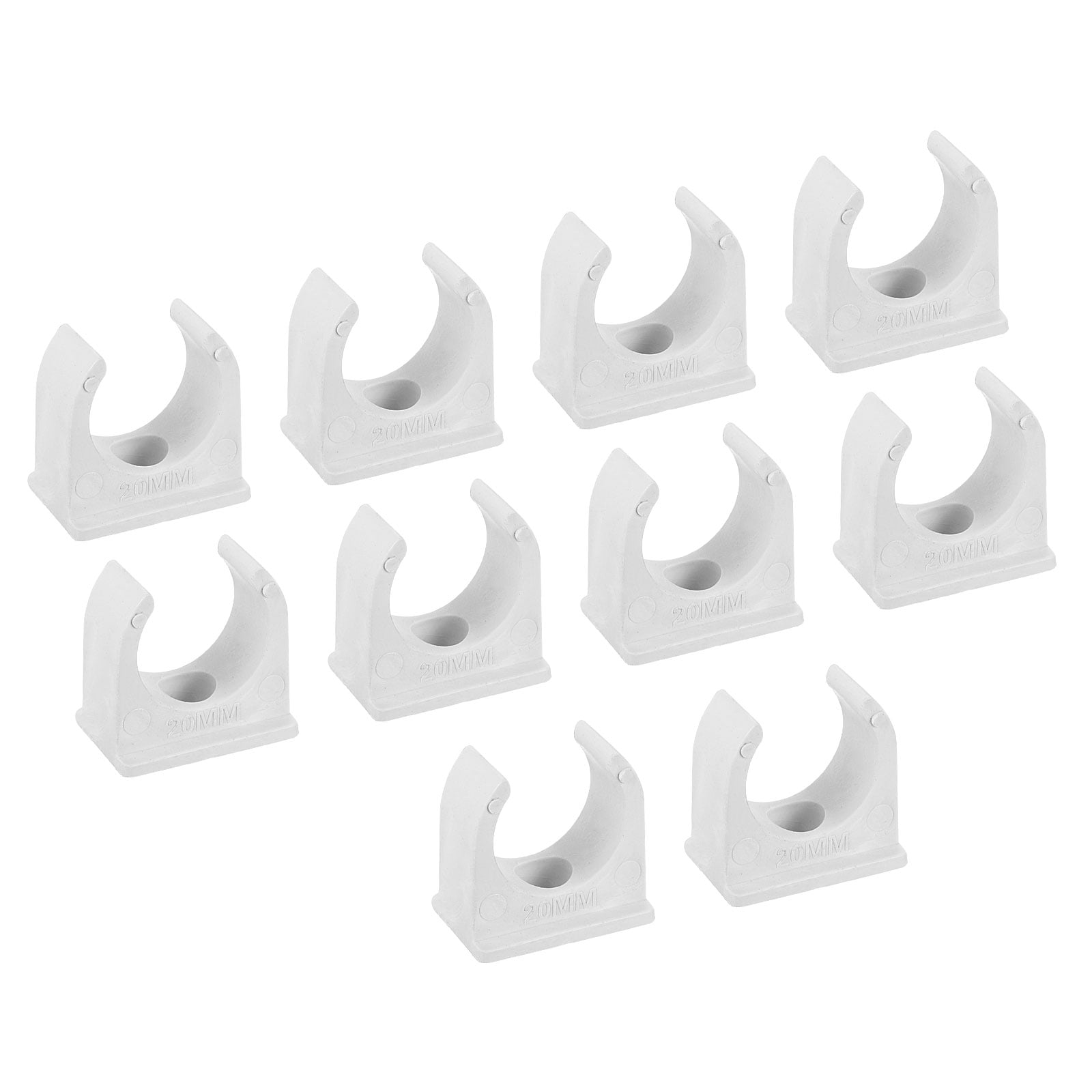 Uxcell PVC U-Shaped Conduit Clip Push in Saddle 4.5mm Hole Dia Securing ...