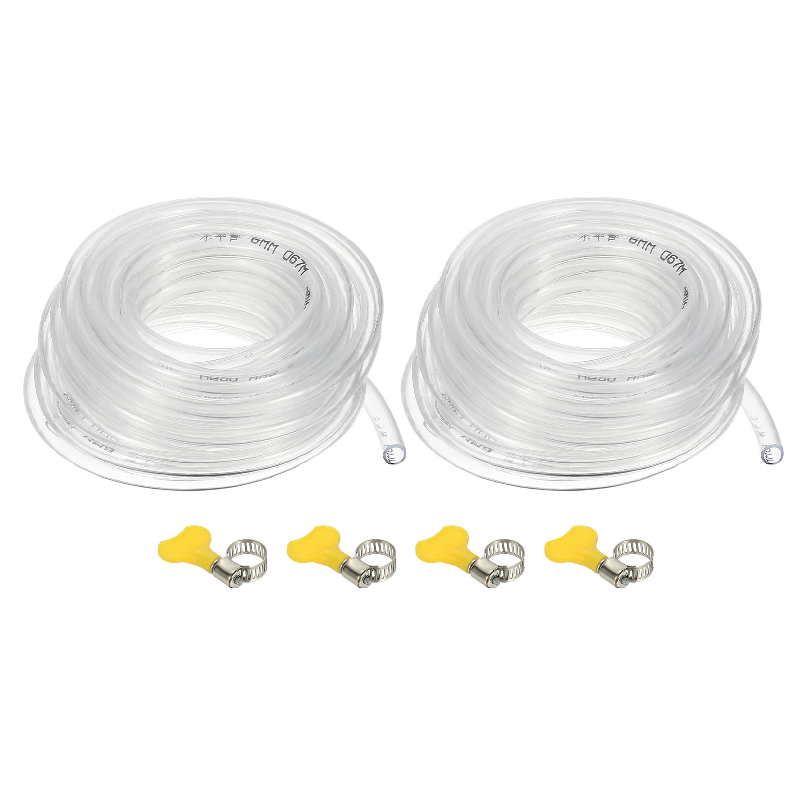 Sourcing Map 3pcs Clear Rigid PVC Pipe 6mm (1/4") ID X 8mm (5/16") OD X - View #9