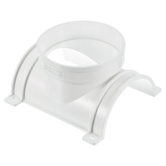 Uxcell Water Pipe 3-Way 110x110mm ID Saddle Tee Kit Fitting Junction White 1 Pack