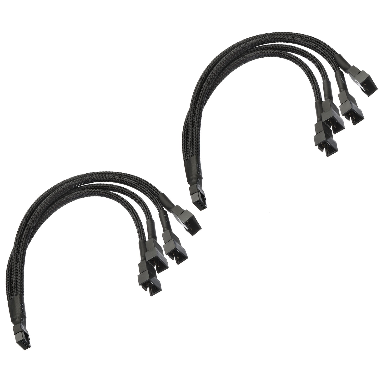 Uxcell PWM Fan Splitter Cable 4 Pin Female to 3 Pin Male 10.6" PC Fan