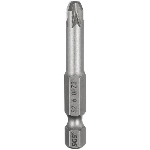 Uxcell PZ1 Pozi Screwdriver Bit 1/4" Hex Shank 25mm/1" Length Magnetic Phillips Slotted Hex Bits S2 Steel Screw Driver Bit Industrial Grade Electric Hexagon Drill Bits