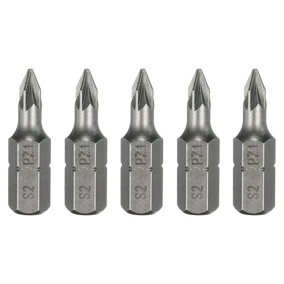 Uxcell PZ1 Pozi Screwdriver Bit 1/4" Hex Shank 25mm/1" Length Magnetic Phillips Slotted Hex Bits S2 Steel Screw Driver Bit Industrial Grade Electric Hexagon Drill Bits