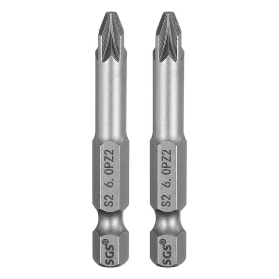 Uxcell PZ1 Pozi Screwdriver Bit 1/4" Hex Shank 25mm/1" Length Magnetic Phillips Slotted Hex Bits S2 Steel Screw Driver Bit Industrial Grade Electric Hexagon Drill Bits