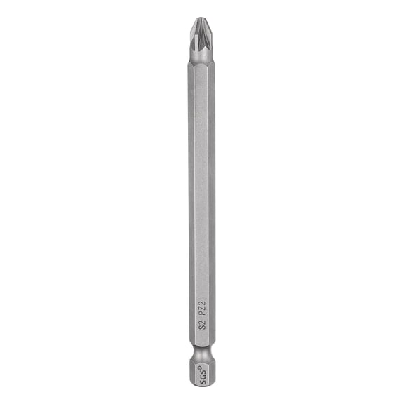 Uxcell PZ1 Pozi Screwdriver Bit 1/4" Hex Shank 25mm/1" Length Magnetic Phillips Slotted Hex Bits S2 Steel Screw Driver Bit Industrial Grade Electric Hexagon Drill Bits