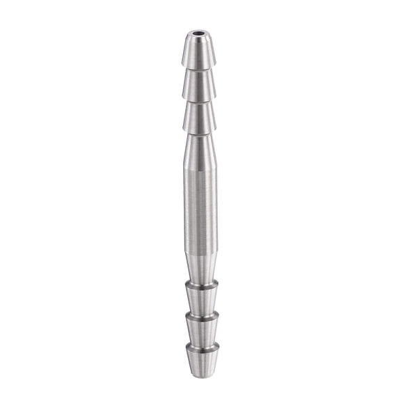 Uxcell Pack of 1, 304 Stainless Steel Hose Barbs Fittings 1 1/4" Hose Barbs to 1" Fittings, Stainless Steel Hex Bars for Home Machines, Massage Bathtubs, and Irrigation Systems