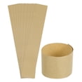 thumbnail image 1 of Uxcell Pack of 100 Money Band Bundles, Self-Adhesive Bill Wrappers, 5"x1.18", Brown, 1 of 7