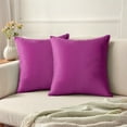 thumbnail image 1 of REGALWOVEN Pack of 2 Velvet Decorative Throw Pillow Covers Modern Cushion Covers with Zipper Purple 20" x 20", 1 of 6