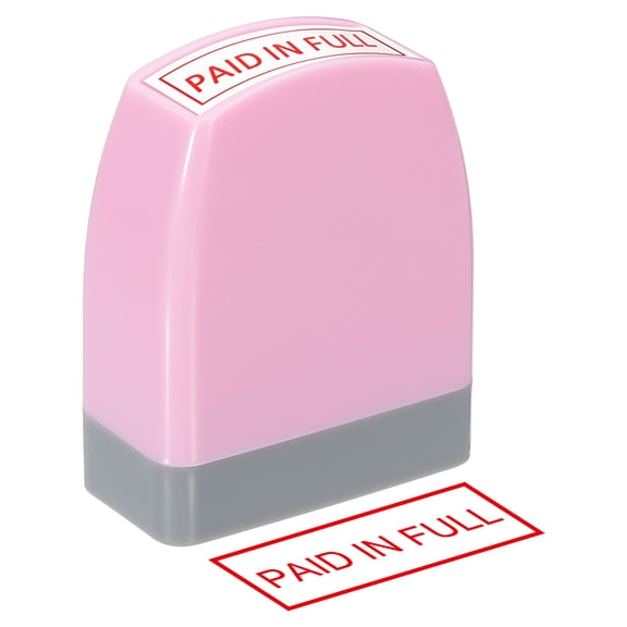 Uxcell Paid in Full Notice Stamp Self Inking, Office Stamps Message Stamp