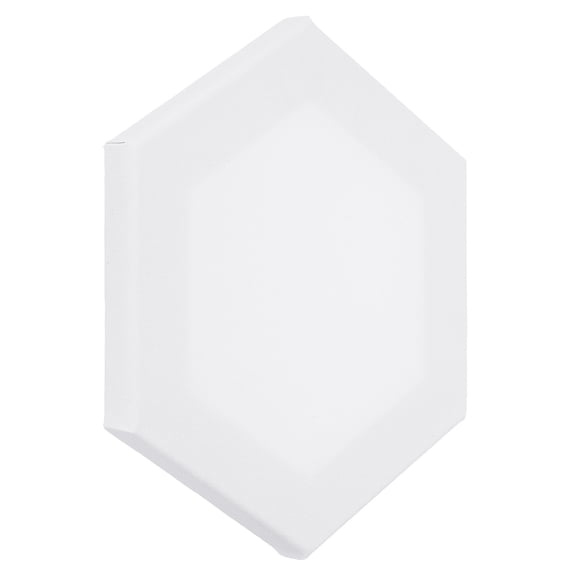 Uxcell Paint Canvases for Painting, 3 Pack 8x7 Inch Hexagon Wood Frame Stretched Blank Art Board Panels White
