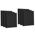 thumbnail image 1 of Uxcell Paint Canvases for Painting, 6 Pack 4x4 Inch Square Wood Frame Stretched Blank Art Board Panels Black, 1 of 5
