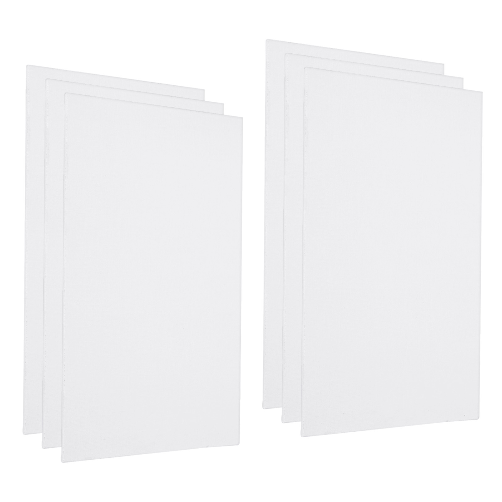Uxcell Paint Canvases for Painting, 6 Pack 9x7 Inch Square Wood Frame
