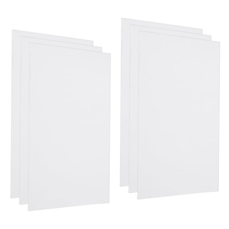 Uxcell Paint Canvases for Painting, 6 Pack 9x7 Inch Square Wood Frame  Stretched Blank Art Board Panels White