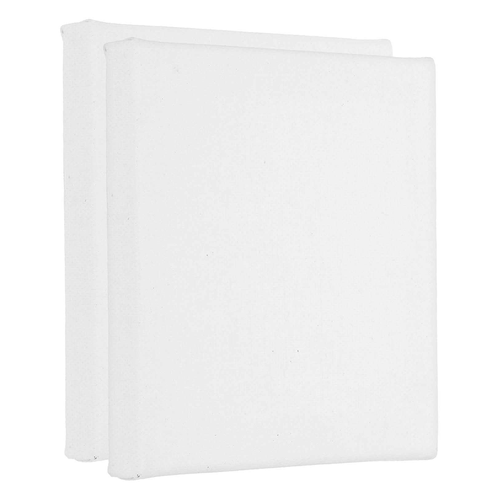 Uxcell Paint Linen Canvases for Painting, 2 Pack 6x6 Inch Square Wood