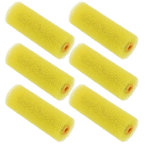 Uxcell Paint Roller Cover 4 Inch Small Texture Sponge Cover for Household Wall 6 Pieces