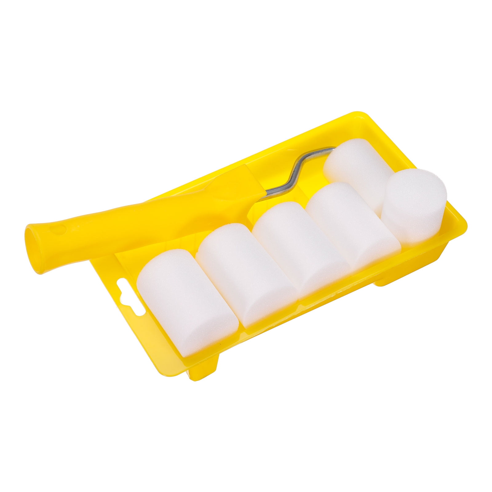 Uxcell Paint Roller Kit 2Inch 10mm Thick Oily Based Foam Paint Rollers Tray 20cm Frame 8 Pack Walmart