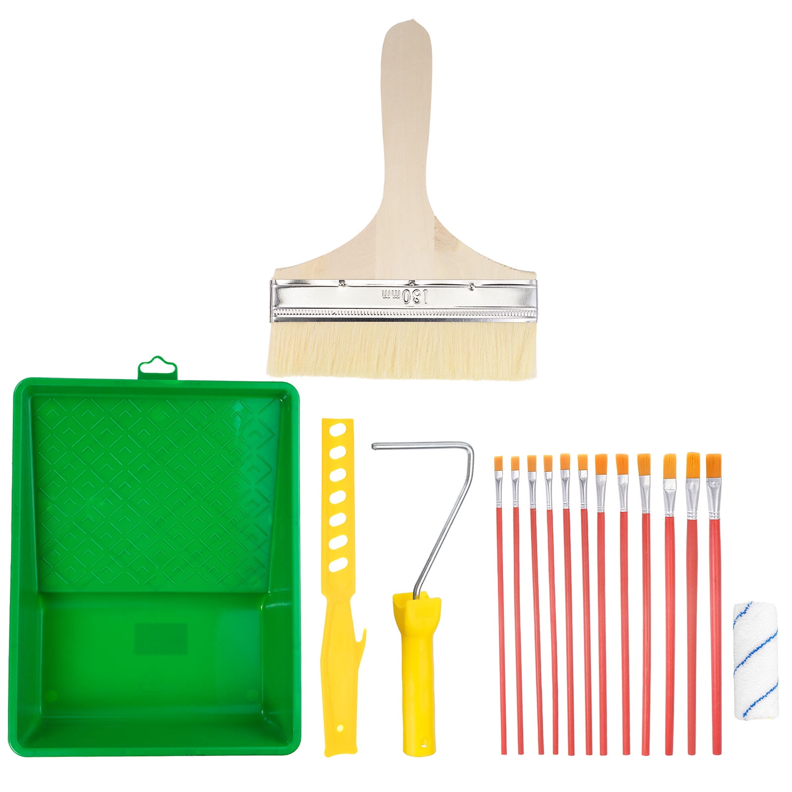 Uxcell Paint Roller Set, 8" Long Chemical Fiber Painting Brushes for