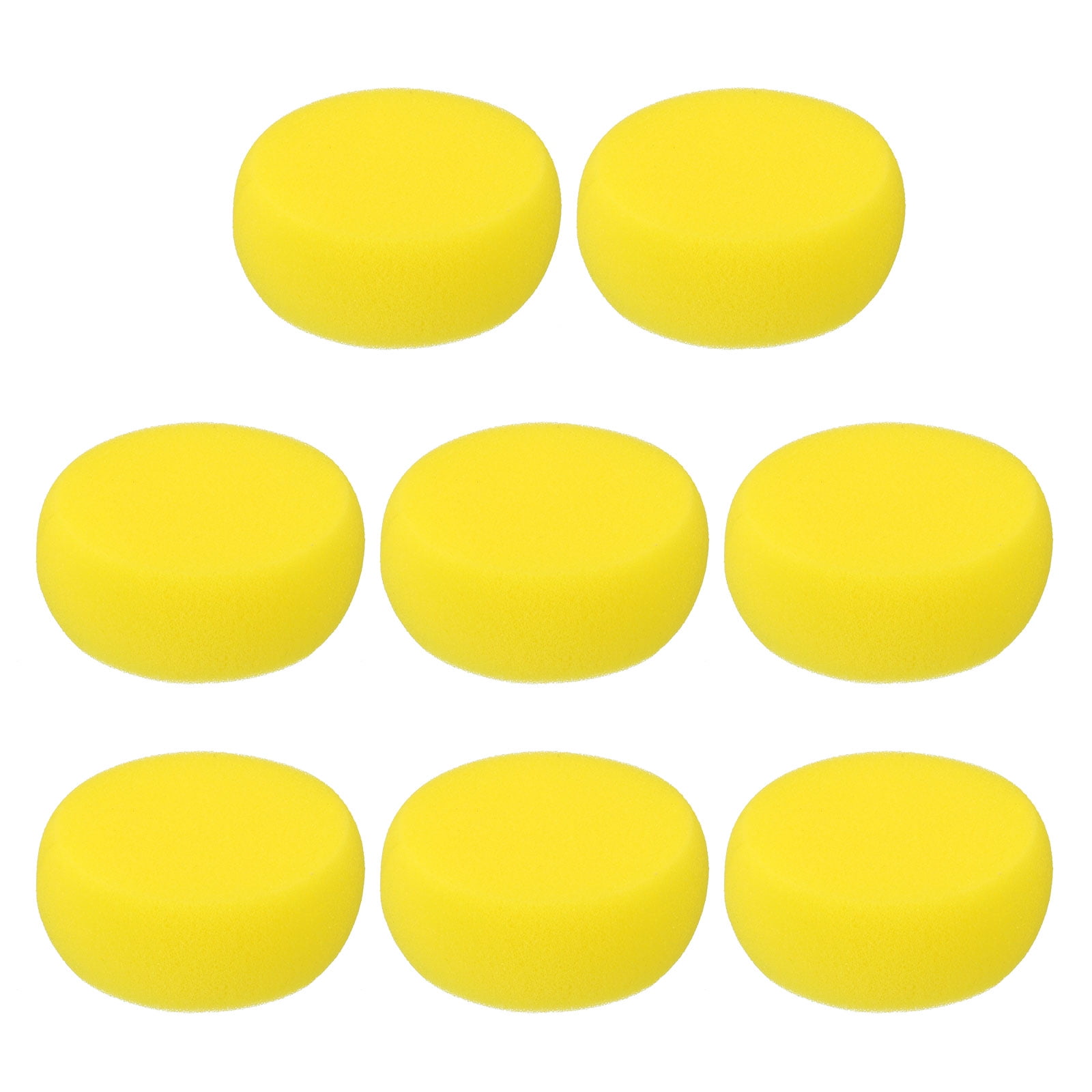 Uxcell 1.2 Paint Sponges for Painting, 40 Pack Round Painting Sponge Foam  Brush Wooden Handle, Yellow