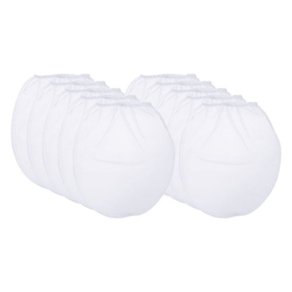 Uxcell Paint Strainer Bags 5 Gallon 10"x7.9" Polyester Bag with Elastic Opening 10Packs