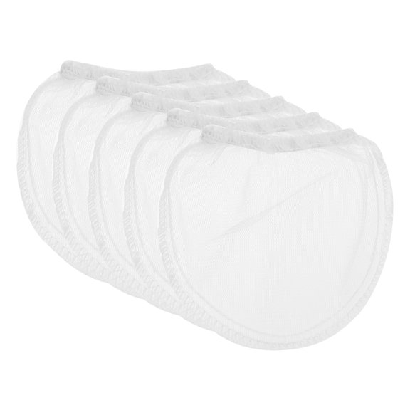Uxcell Paint Strainer Bags Nylon Mesh Bag with Elastic Opening 5 Pcs White 3.9"x3.9"