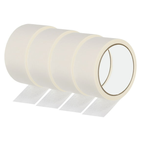 Uxcell Painters Tape, 4 Roll 22 Yard x 1.8 Inch Multi-Surface Adhesive No Residue Masking Master Tape, Beige