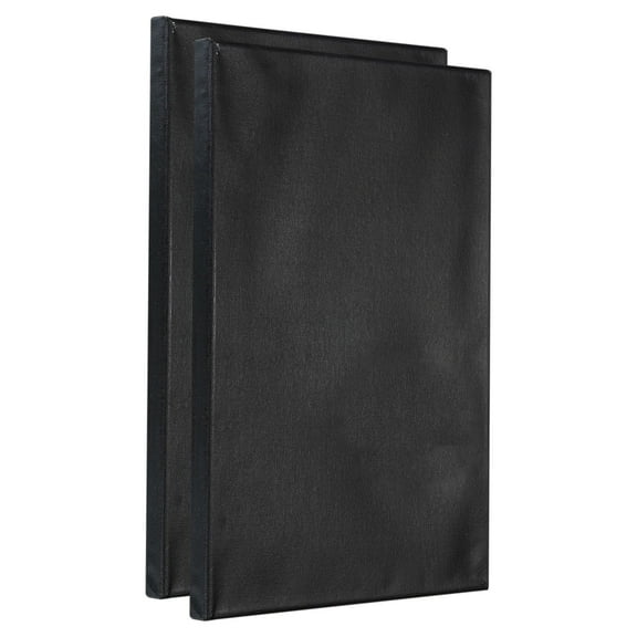 Uxcell Painting Canvas Panels, 2 Pack 8x12 Inch Rectangle Wood Frame Blank Art Board Panels, Black
