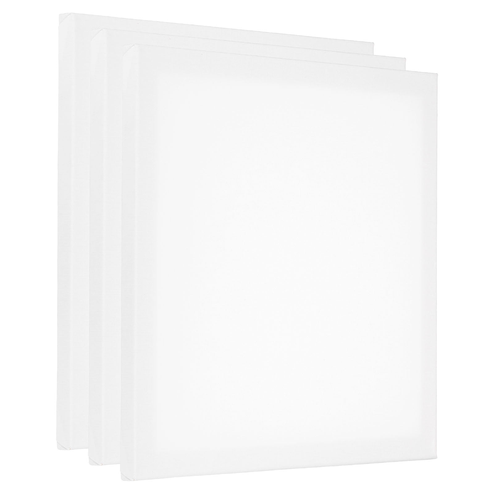 Uxcell Painting Canvas Panels, 3 Pack 12x12 Inch Rectangle Wood Frame ...