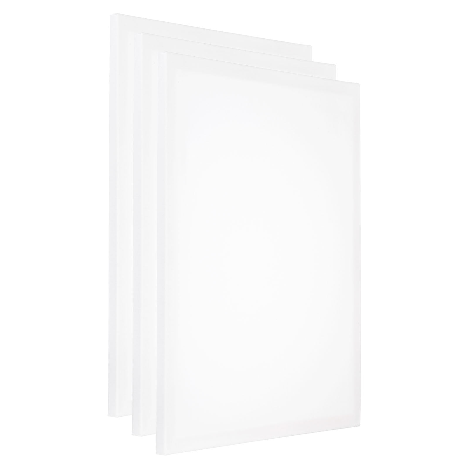 Uxcell Painting Canvas Panels, 3 Pack 16x20 Inch Rectangle Wood Frame