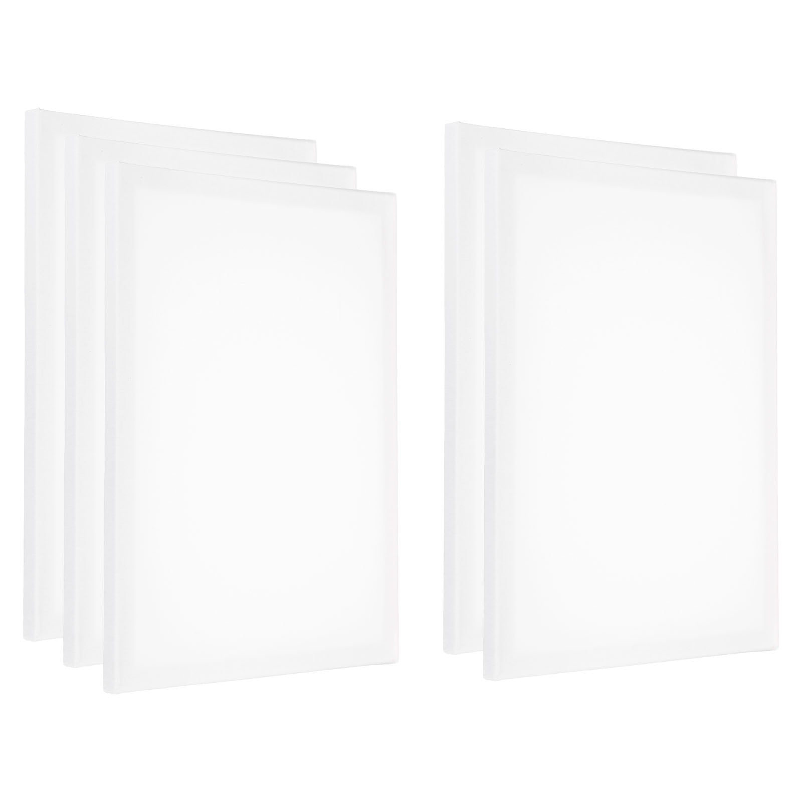 Uxcell Painting Canvas Panels, 5 Pack 12x16 Inch Rectangle Wood Frame ...